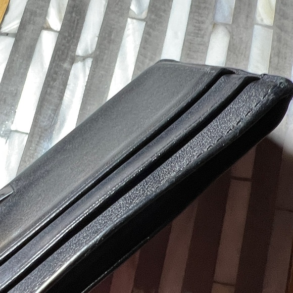 🎩Tumi Classic Black Leather Card Holder - Picture 6 of 15